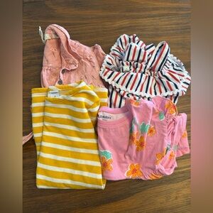 Lot of Three Dresses and One Romper, Bundle of Four, size 2T